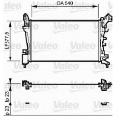 735097 VALEO Радиатор, охлаждение двигателя