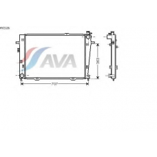 HY2126 AVA Радиатор, охлаждение двигателя