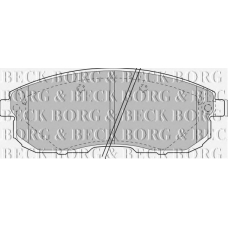 BBP1473 BORG & BECK Комплект тормозных колодок, дисковый тормоз