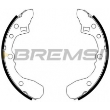 GF0773 BREMSI Комплект тормозных колодок