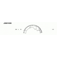 J3501035 NIPPARTS Комплект тормозных колодок