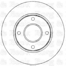 BBD5214 BORG & BECK Тормозной диск