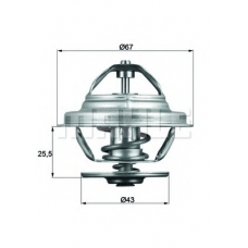 TX 56 71 MAHLE Термостат, охлаждающая жидкость