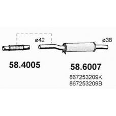 58.4005 ASSO Труба выхлопного газа