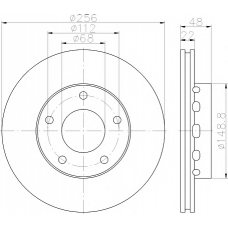 MDC2085 MINTEX Тормозной диск