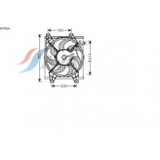 HY7524 AVA Вентилятор, охлаждение двигателя