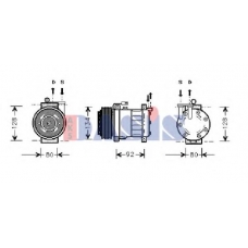 853230N AKS DASIS Компрессор, кондиционер