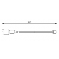 1 987 474 904 BOSCH Сигнализатор, износ тормозных колодок