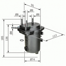 0 450 907 012 BOSCH Топливный фильтр