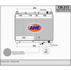 130.213 AHE Радиатор, охлаждение двигателя