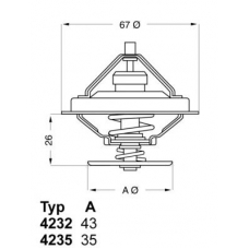 4235.71D WAHLER Термостат, охлаждающая жидкость