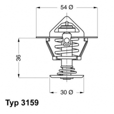 3159.82D WAHLER Термостат, охлаждающая жидкость