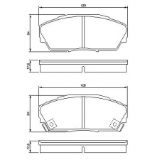 0 986 424 260 BOSCH Комплект тормозных колодок, дисковый тормоз