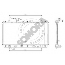 303040 SOMORA Радиатор, охлаждение двигателя