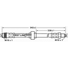 FBH7171 FIRST LINE Тормозной шланг