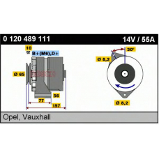 0 120 489 111 BOSCH Генератор