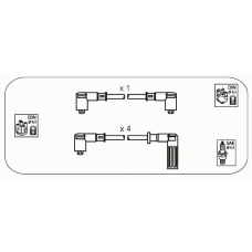RVS22 JANMOR Комплект проводов зажигания