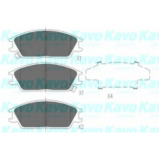 KBP-3001 KAVO PARTS Комплект тормозных колодок, дисковый тормоз