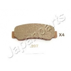 PP-207AF JAPANPARTS Комплект тормозных колодок, дисковый тормоз