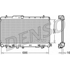 DRM36018 DENSO Радиатор, охлаждение двигателя