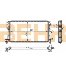 2108387 BEHR Radiator