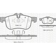 8110 17010 TRIDON Brake pads - front