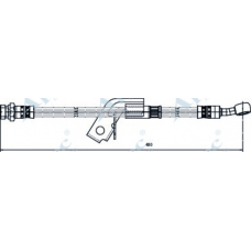 HOS4140 APEC Тормозной шланг