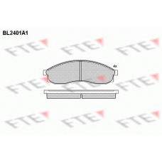BL2401A1 FTE Комплект тормозных колодок, дисковый тормоз
