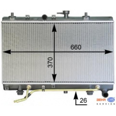 8MK 376 762-421 HELLA Радиатор, охлаждение двигателя