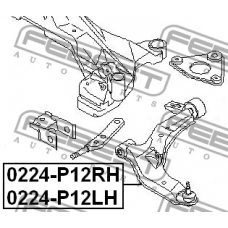 0224-P12LH FEBEST Рычаг независимой подвески колеса, подвеска колеса