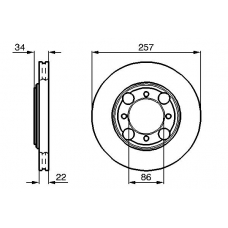 0 986 478 675 BOSCH Тормозной диск