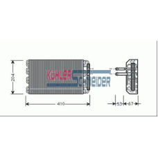 1423501 KUHLER SCHNEIDER Испаритель, кондиционер