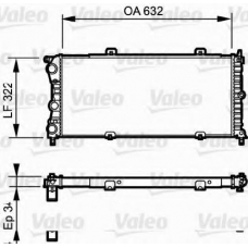 730981 VALEO Радиатор, охлаждение двигателя