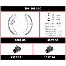 SPK 3081.00 REMSA Комплект тормозов, барабанный тормозной механизм