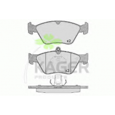 35-0067 KAGER Комплект тормозных колодок, дисковый тормоз