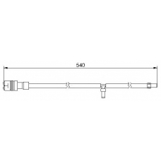WI0545 BREMSI Сигнализатор, износ тормозных колодок