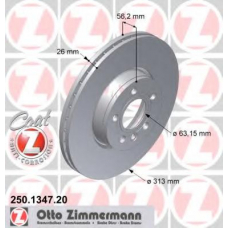 250.1347.20 ZIMMERMANN Тормозной диск