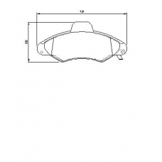 0 986 424 644 BOSCH Комплект тормозных колодок, дисковый тормоз