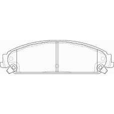 FD7365A NECTO Комплект тормозных колодок, дисковый тормоз