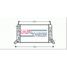 1822701 KUHLER SCHNEIDER Радиатор, охлаждение двигател