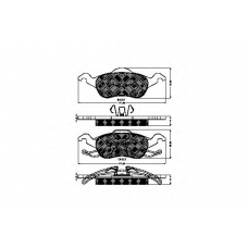 32804 SPIDAN Комплект тормозных колодок, дисковый тормоз