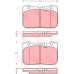 GDB3226 TRW Комплект тормозных колодок, дисковый тормоз