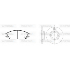 83243.00 WOKING Комплект тормозов, дисковый тормозной механизм