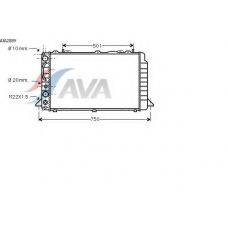 AIA2089 AVA Радиатор, охлаждение двигателя