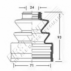 FCB2599 FIRST LINE Пыльник, приводной вал