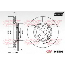 865506.6880 MAXTECH Тормозной диск