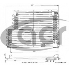 300242 ACR Конденсатор, кондиционер