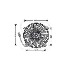 32VC004 ELECTRO AUTO Вентилятор, охлаждение двигателя