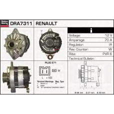 DRA7311 DELCO REMY Генератор