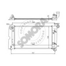 318140A SOMORA Радиатор, охлаждение двигателя